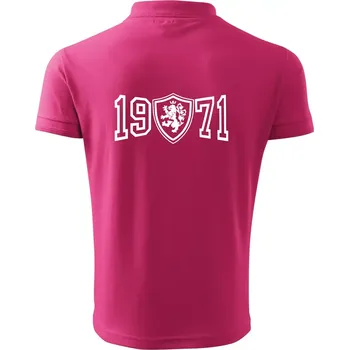 Pánská košile Narozeninový motiv - znak - 1971 - Polokošile pánská Pique Polo 203 - L ( Purpurová )