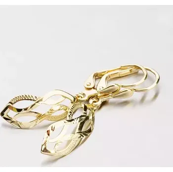 Náušnice Dámské náušnice žluté zlato 585 visací klasik 52NK-210