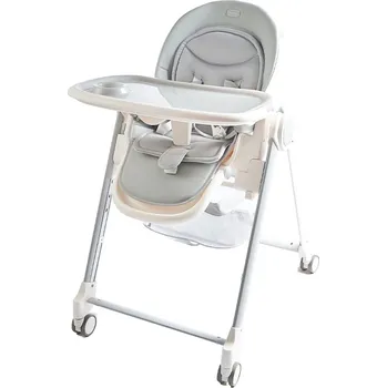 Výuková hračka 2Kids Toys Jídelní židlička s kolečky šedá