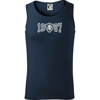 Narozeninový motiv - znak - 1987 - Tílko pánské Core - L ( Námořní modrá (velmi tmavá - téměř černá) )