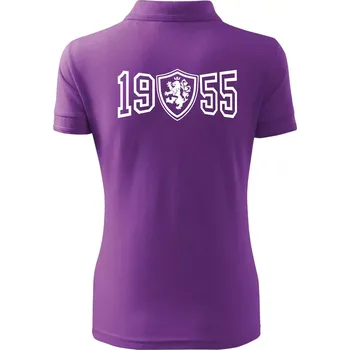 Narozeninový motiv - znak - 1955 - Polokošile dámská Pique Polo - 2XL ( Fialová )