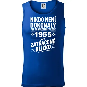 Nikdo není dokonalý ale ti narození v roce 1955 jsou zatraceně blízko - Tílko pánské Core - L ( Královská modrá )