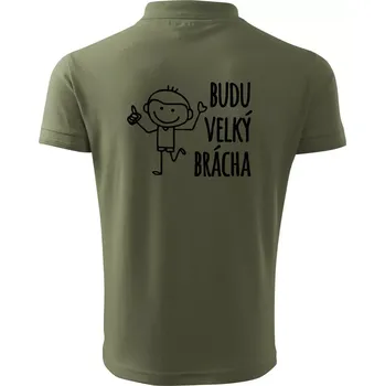 Pánská košile Budu velký brácha - Polokošile pánská Pique Polo 203 - 2XL ( Khaki )