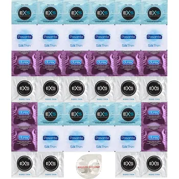 Kondom Premium Super Thin Package - 41 Nejtenčích Durex, Pasante, EXS, Sagami kondomů