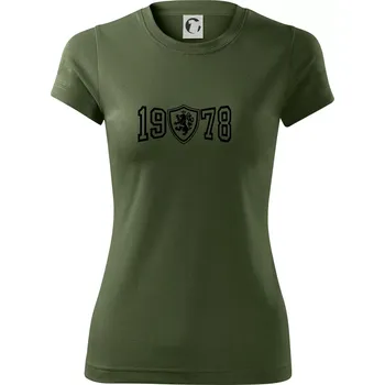 Dámské tričko Narozeninový motiv - znak - 1978 - Dámské Fantasy sportovní (dresovina) - 2XL ( Khaki )