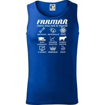 Symboly Farmář - Tílko pánské Core - 2XL ( Královská modrá )