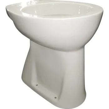 Klozet Stojící WC DURAVIT Sudan mělké splachování se splachovacím kruhem Vyvýšené bílé bez WC sedátka 212010000