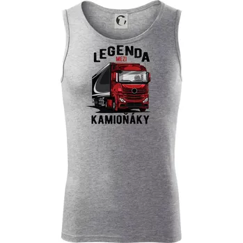 Legenda mezi kamioňáky - Tílko pánské Core - XL ( Tmavě šedý melír )