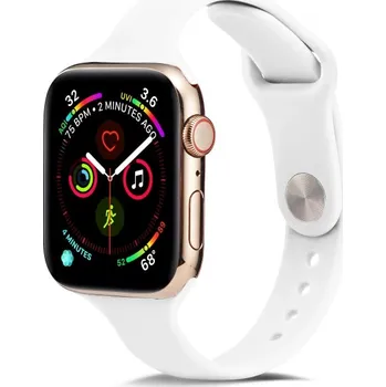 VSECHNONAMOBIL 54969 THIN Silikonový řemínek Apple Watch 8/7 (41mm) / 6 / SE / 5 / 4 (40mm) / 3 / 2 / 1 (38mm) WHITE