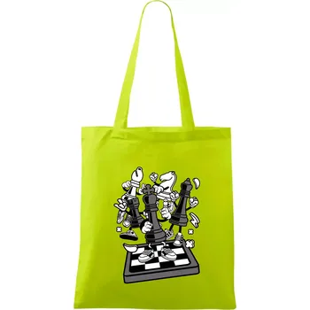 Šachový stůl - Taška bavlněná - 42 x 38 cm ( Limetková )