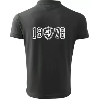 Pánská košile Narozeninový motiv - znak - 1978 - Polokošile pánská Pique Polo 203 - 3XL ( Tmavá břidlice (šedá se zeleným nádechem) )