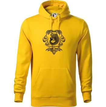 Pánská mikina Aquarius - vintage - Mikina pánská Cape s kapucí - M ( Žlutá )