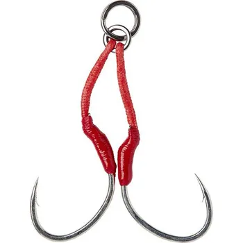 Rybářský háček 2ks - Pomocný Háček Savage Gear Bloody Assist Hook SJ Double #1/0
