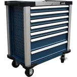 Dílenský vozík nevybavený, 7 zásuvek, centrální zamykání, deska z nerezu - ASTA