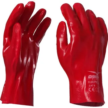Pracovní oblečení Payper Máčené rukavice, FLUID PVC 27 Barva: červená, Velikost: 10