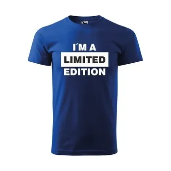 Pánské tričko Tričko s potiskem I´m a limited edition: modré 4XL