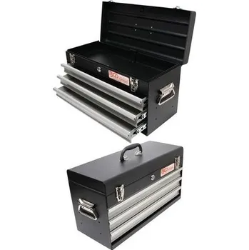 Kovový kufr na nářadí 240x535x290 mm, 3 zásuvky - BGS 3312