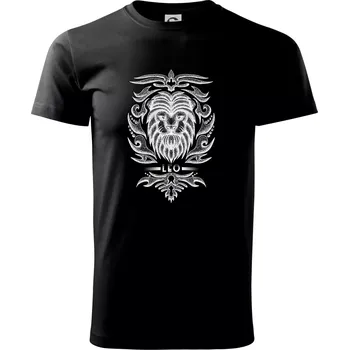 Pánské tričko Leo - vintage - Triko extra velké (5-8XL) - 8XL ( Černá )