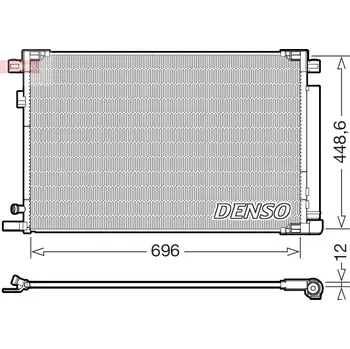 Výparník klimatizace Kondenzátor, klimatizace DENSO DCN50128