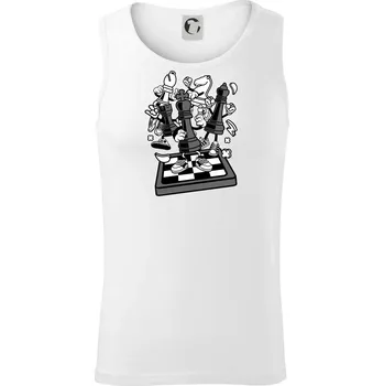 Šachový stůl - Tílko pánské Core - 2XL ( Bílá )