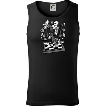 Šachový stůl - Tílko pánské Core - XL ( Černá )