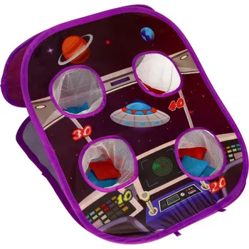 KIK Dovednostní hra oboustranné házení na terč - míčky na suchý zip a sáčky 21ks