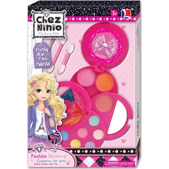 Kosmetická sada Dětská kosmetická sada 5+ růžová taštička s očními stíny, lesky, zrcátkem a doplňky