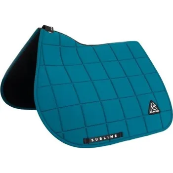 Vybavení pro koně Všestranná podsedlová dečka ACAVALLO Sublime Square petrol VS FULL