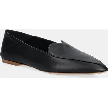 Dámské mokasíny Kožené mokasíny Fiorucci Leather Heart Loafers dámské, černá barva, na plochém podpatku, W02SMASH413LE01BK01 99X, EUR 37