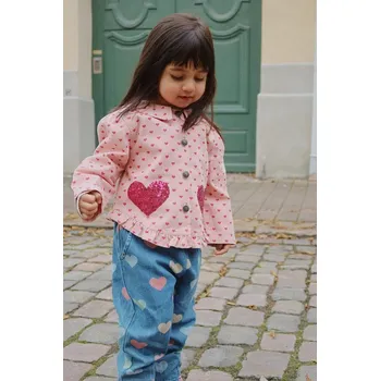 Dámské džíny Džíny Konges Sløjd MAGOT FRILL PANTS GOTS KS103885.9BYA námořnická modř 59X, vel. 104