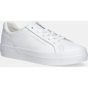 Dámské tenisky Kožené tenisky Tommy Hilfiger TH PLATFORM SNEAKER FW0FW09164 bílá 00X, EUR 39