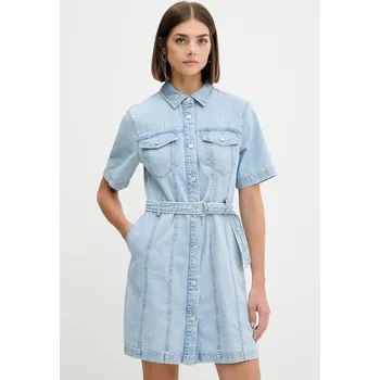 Dámské šaty Džínové šaty Tommy Jeans DW0DW21168 modrá 50J, vel. L