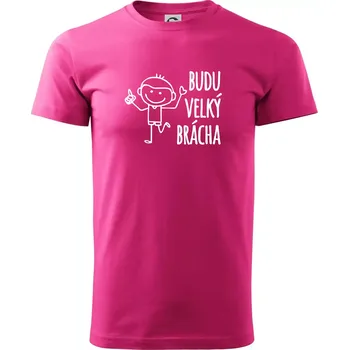 Pánská móda Budu velký brácha - Klasické pánské triko vyšší gramáže - L ( Purpurová )