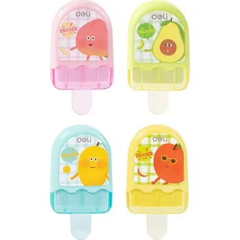 Pryž Guma mazací DELI zmrzlina - 1 ks, mix motivů