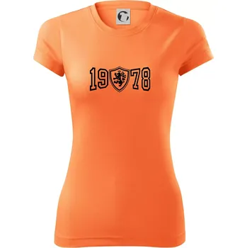 Dámské tričko Narozeninový motiv - znak - 1978 - Dámské Fantasy sportovní (dresovina) - 2XL ( Neon mandarine )