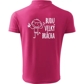 Pánská košile Budu velký brácha - Polokošile pánská Pique Polo 203 - 5XL ( Purpurová )