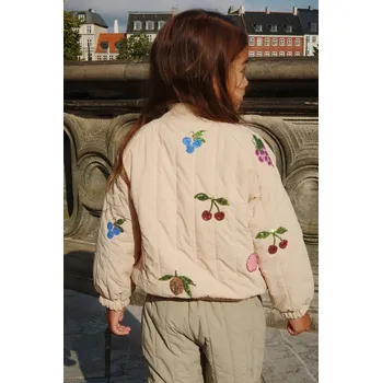 Chlapecká bunda Bunda Konges Sløjd JUNO SEQUIN BOMBER JACKET KS103490.9BYA béžová 01X, vel. 98