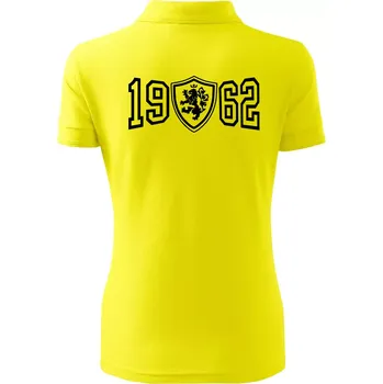Narozeninový motiv - znak - 1962 - Polokošile dámská Pique Polo - 2XL ( Citrónová )