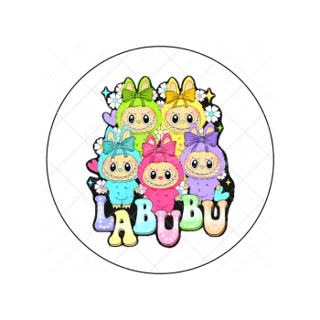 Jedlá dekorace na dort LABUBU parta, VARIANTA Jedlý papír 1863