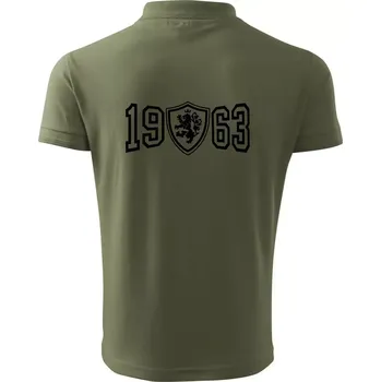 Pánská košile Narozeninový motiv - znak - 1963 - Polokošile pánská Pique Polo 203 - S ( Khaki )