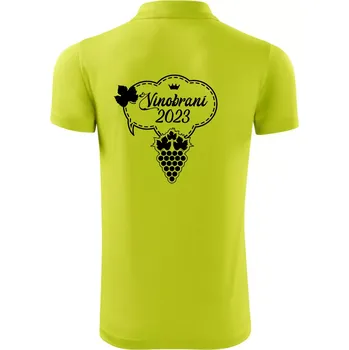 Pánská košile Vinobraní 2023 - Polokošile Victory sportovní (dresovina) - S ( Limetková )
