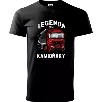 Legenda mezi kamioňáky - Triko extra velké (5-8XL) - 6XL ( Černá )