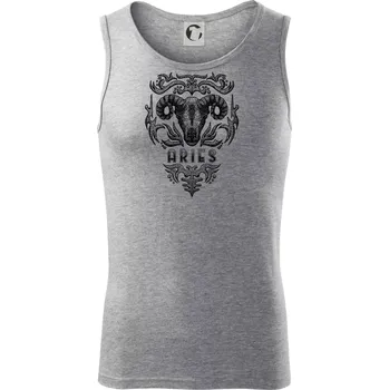 Aries - vintage - Tílko pánské Core - S ( Tmavě šedý melír )