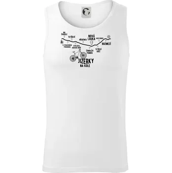 Jizerky na kole - horské kolo - Tílko pánské Core - XL ( Bílá )