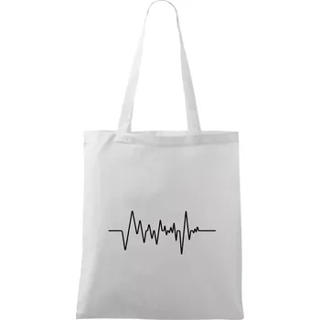 Ekg samostatné - Taška bavlněná - 42 x 38 cm ( Bílá )