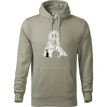 Pánské oblečení Halloween duch - Mikina pánská Cape s kapucí - 3XL ( Light khaki )