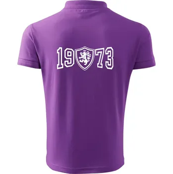 Pánská košile Narozeninový motiv - znak - 1973 - Polokošile pánská Pique Polo 203 - 5XL ( Fialová )