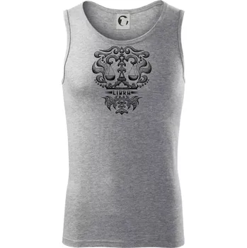 Libra - vintage - Tílko pánské Core - XL ( Tmavě šedý melír )