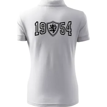 Narozeninový motiv - znak - 1954 - Polokošile dámská Pique Polo - 2XL ( Bílá )