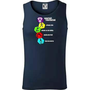 Sportuji rekreačně - Tílko pánské Core - 2XL ( Námořní modrá (velmi tmavá - téměř černá) )